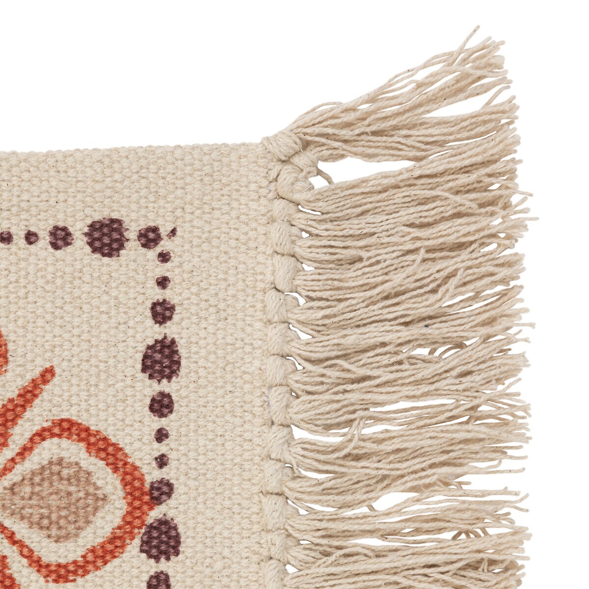 Bawełniany dywan z frędzlami IKAT, 120 x 170 cm