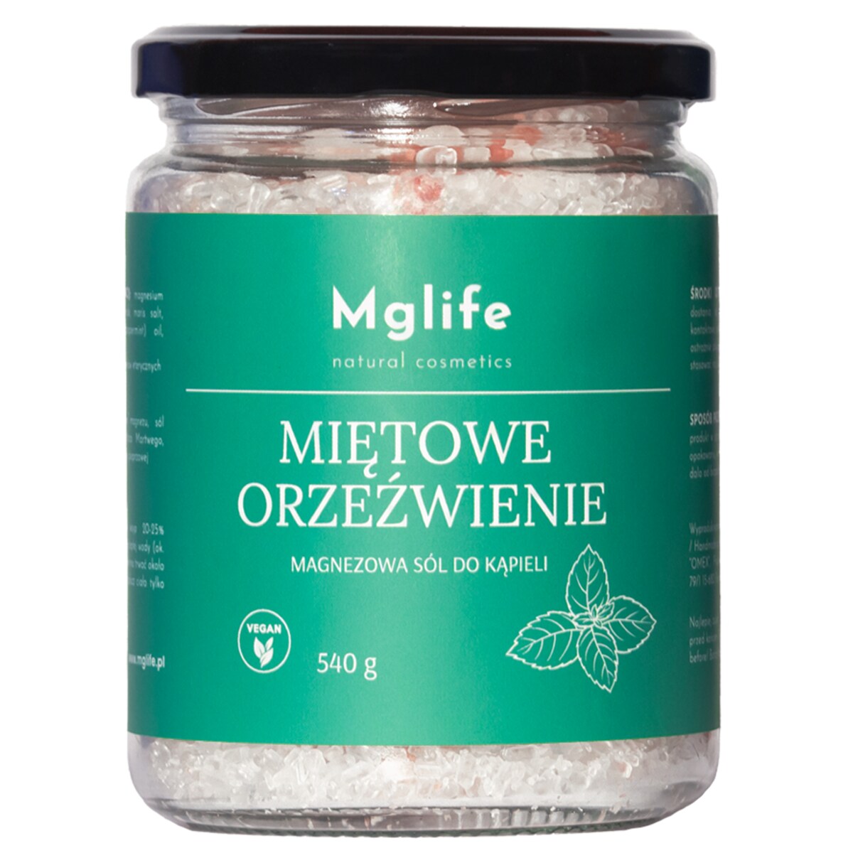 Miętowe orzeźwienie magnezowa sól do kąpieli