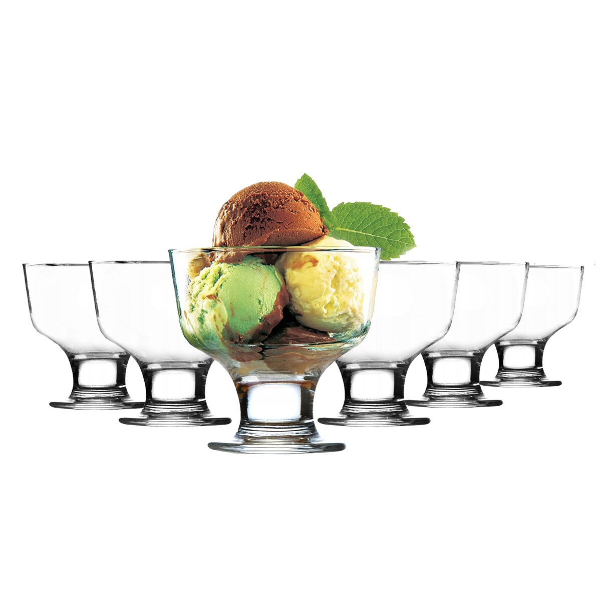 Szklany pucharek na lody desery Glasmark Krosno 270ml