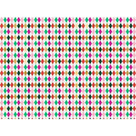 Papier do pakowania - Romby, 70x200cm