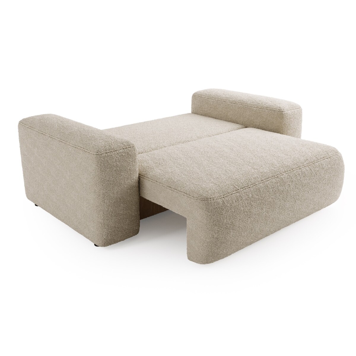 Kanapa ILO z funkcją spania i pojemnikiem na pościel, fioletowo-brązowa