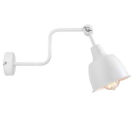 Loftowa lampa ścienna 991C2 Aldex regulowany kinkiet industrialny biały