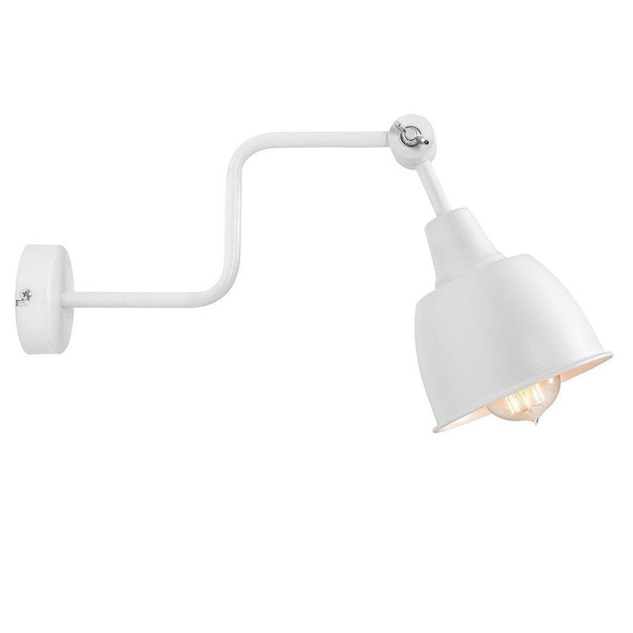 Loftowa lampa ścienna 991C2 Aldex regulowany kinkiet industrialny biały