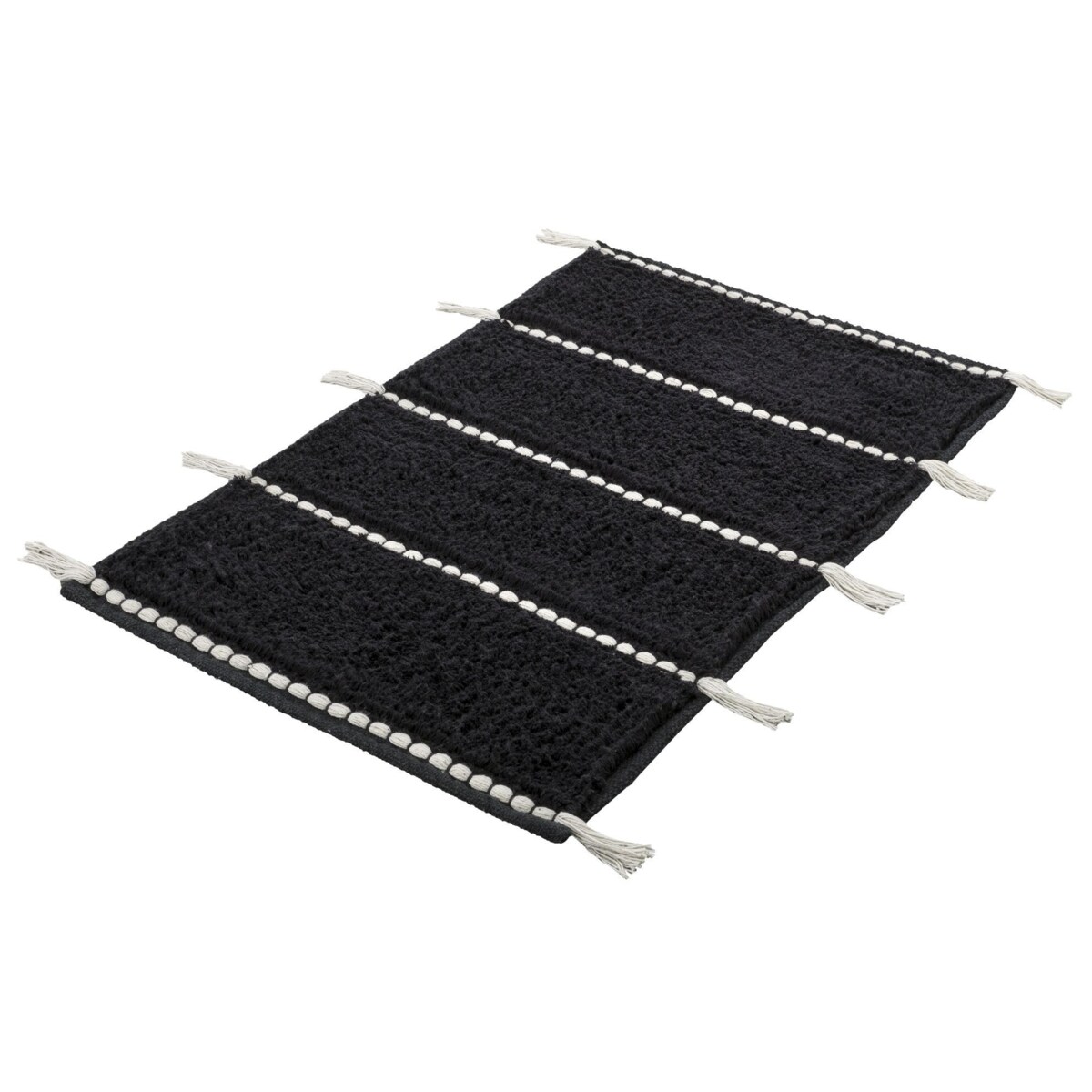 Kleine Wolke Travis Ekologiczny Dywanik łazienkowy czarny 70x120 cm ECO LIVING