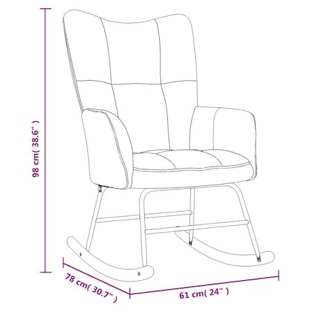 vidaXL Fotel bujany z podnóżkiem, jasnoszary, obity aksamitem