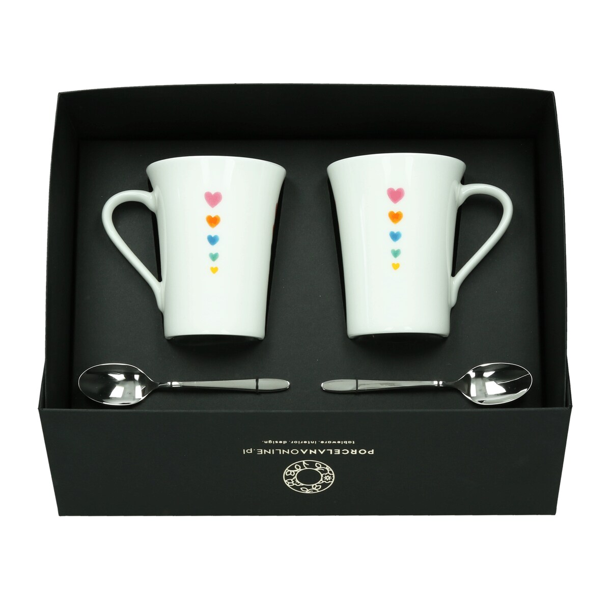 Zestaw kubki Love małe serca