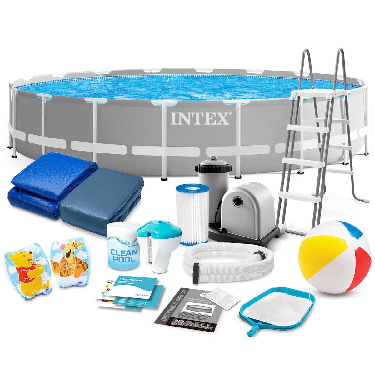 Basen stelażowy ogrodowy Intex 549x122 zestaw 18w1 26732