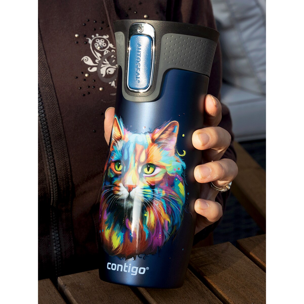 Kubek termiczny Contigo West Loop 2.0 470ml - granatowy - Kot