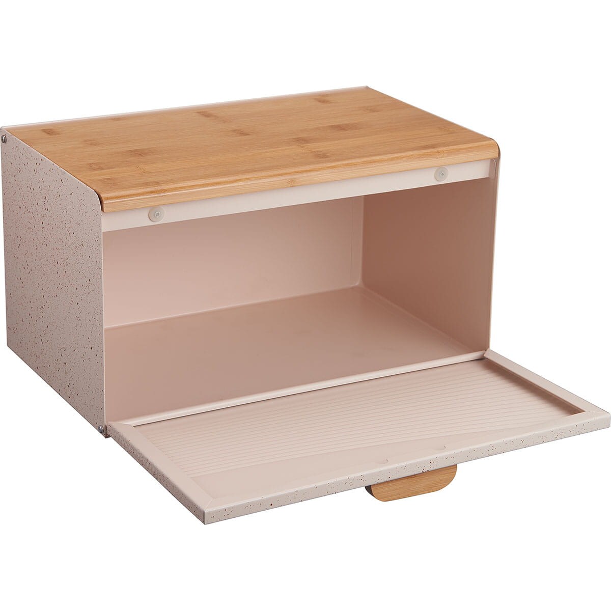 Chlebak stalowo-drewniany dwustronny kremowy KLAUSBERG