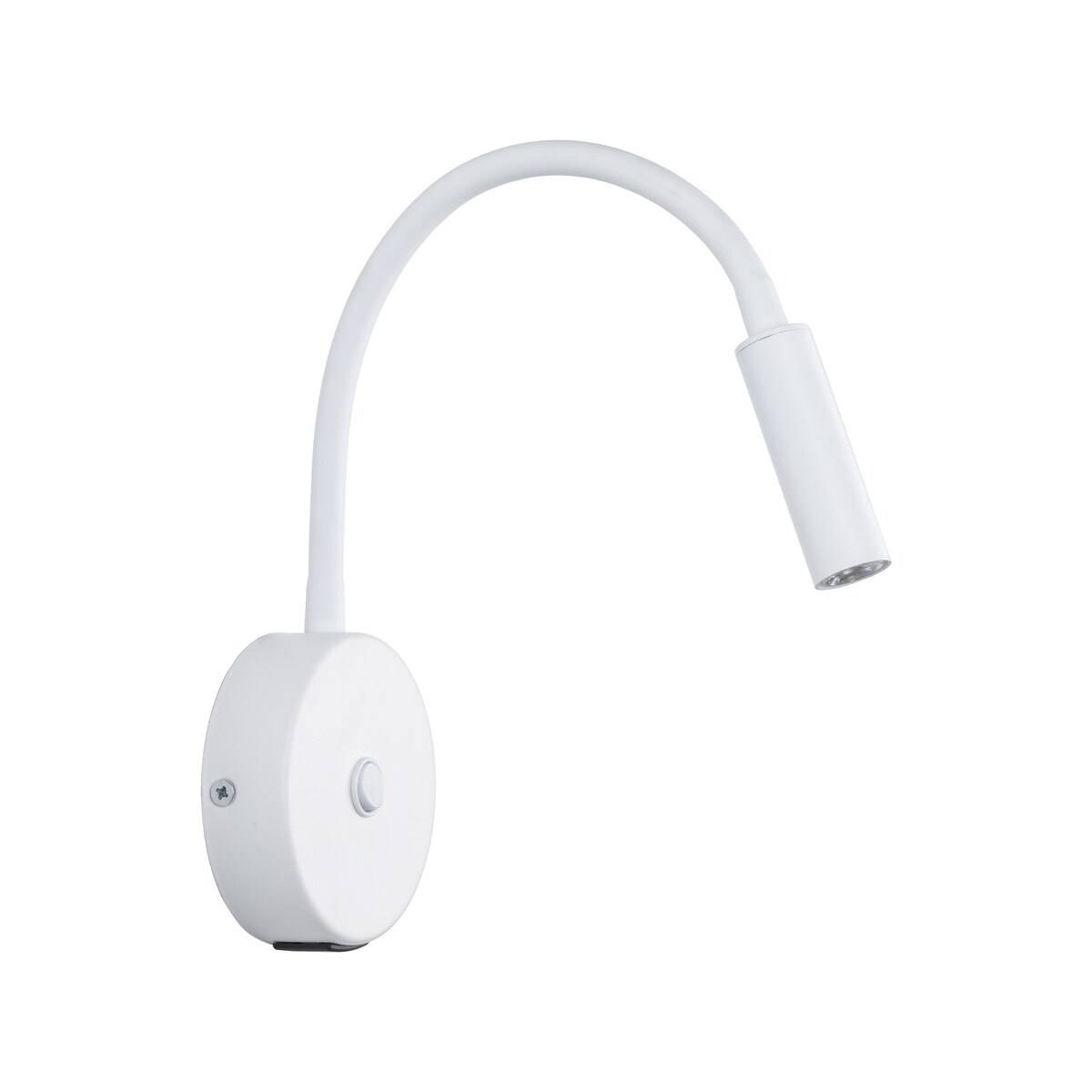 Kinkiet na wysięgniku TK Lighting LAGOS WHITE 10202 z włącznikiem i USB, biały, G9, nowoczesna lampka do czytania