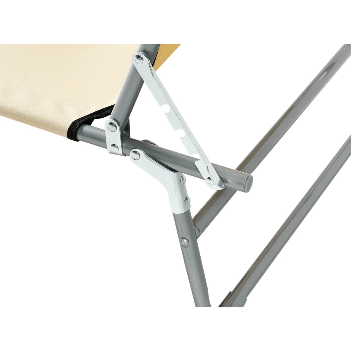 Leżak ogrodowy FOLIGNO Metal Beżowy