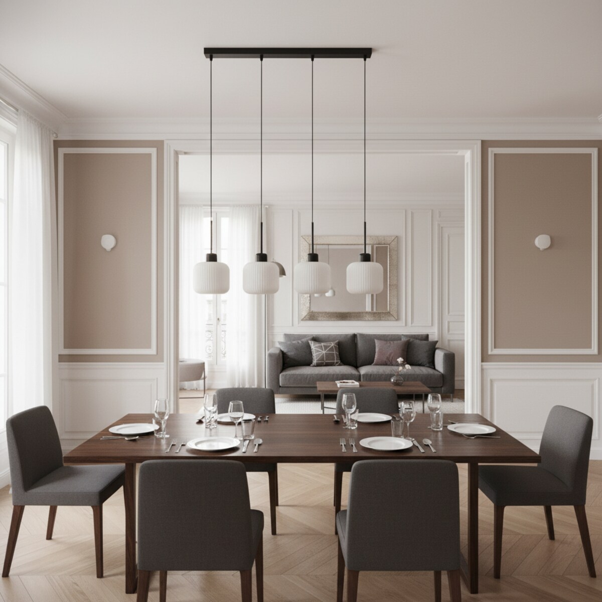 lampa wisząca edylit 4 punktowa industrialna do kuchni
