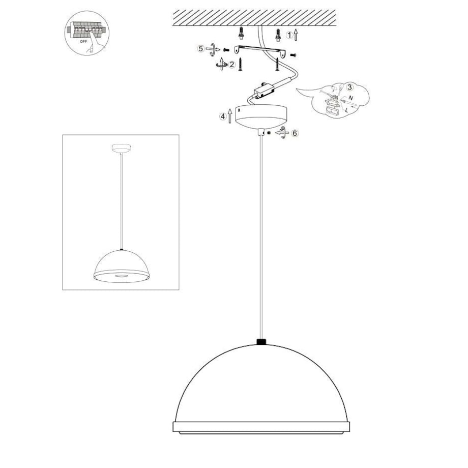 Lampa wisząca aluminiowa Zorania ceglasty brąz Monnarita