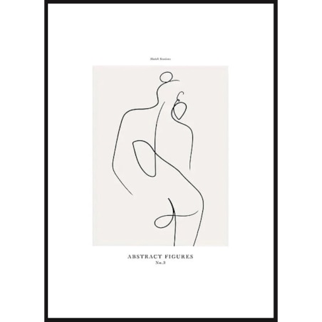 Poster Story, Plakat, Obraz - Kobieta w Konturach No1, wymiary 60 x 84 cm