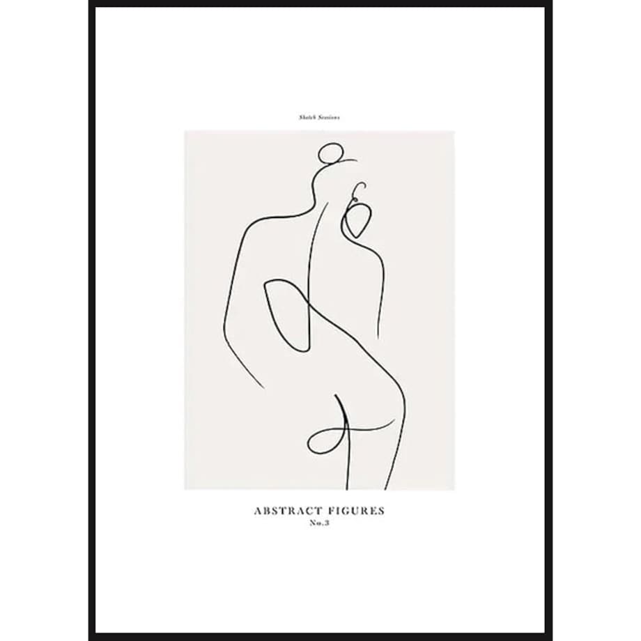 Poster Story, Plakat, Obraz - Kobieta w Konturach No1, wymiary 60 x 84 cm