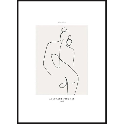 Poster Story, Plakat, Obraz - Kobieta w Konturach No1, wymiary 60 x 84 cm