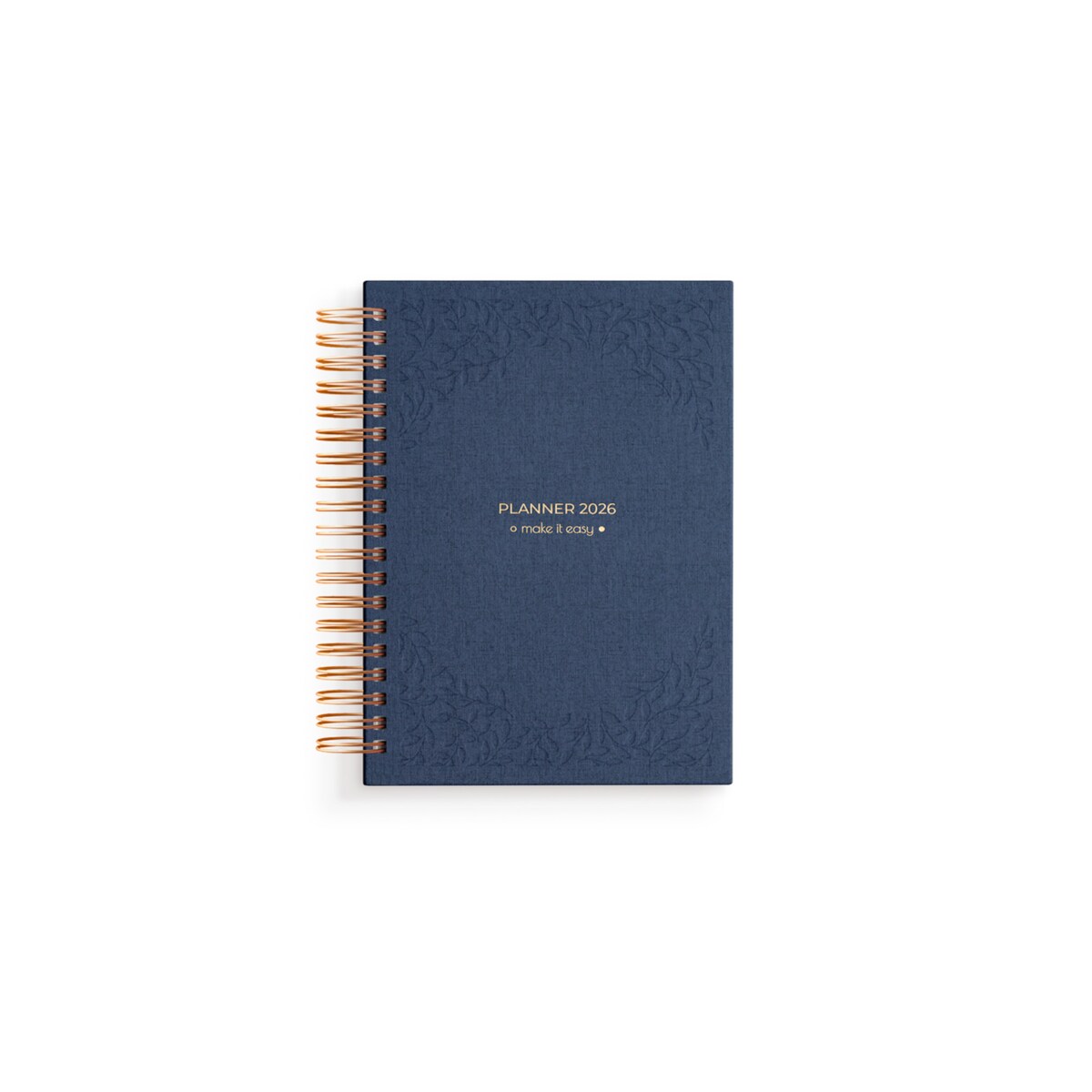 Planner dzienny 2026 na spirali – Blueberry