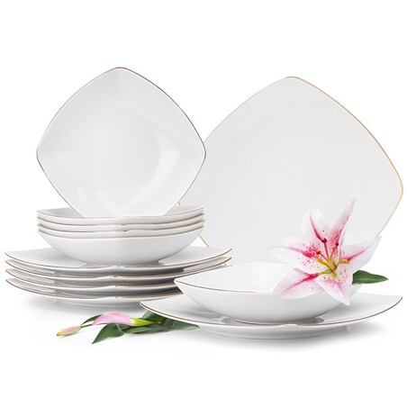 Konsimo CARLINA Zestaw obiadowy, 6 os. (12el)