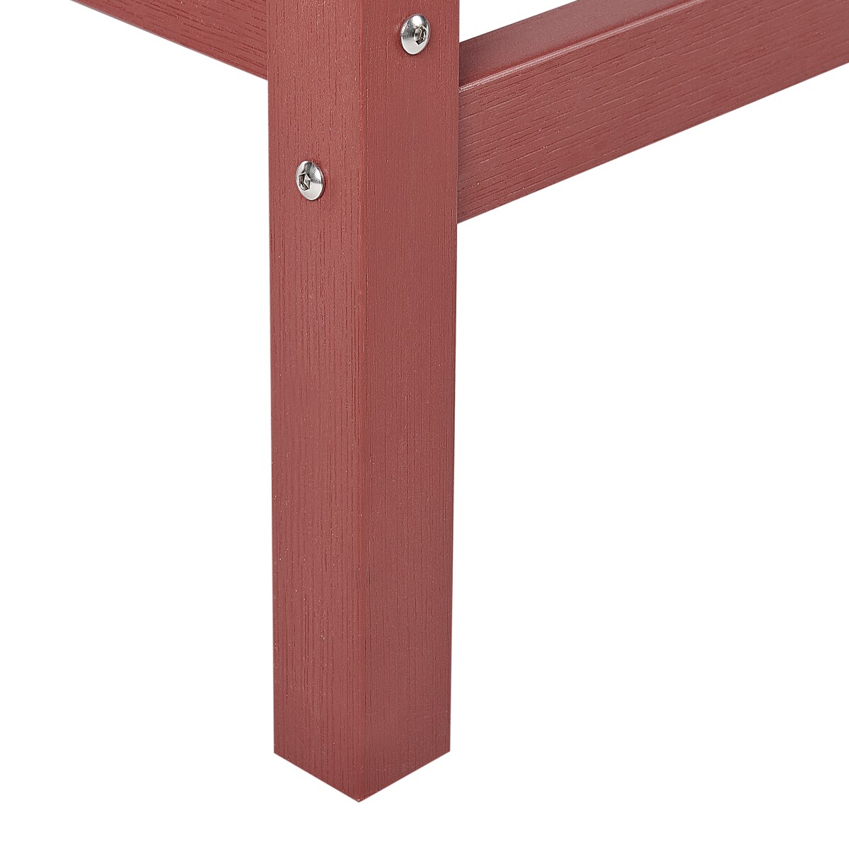 Stolik ogrodowy barowy ADIRONDACK 60 cm 59 cm Materiał syntetyczny Czerwony