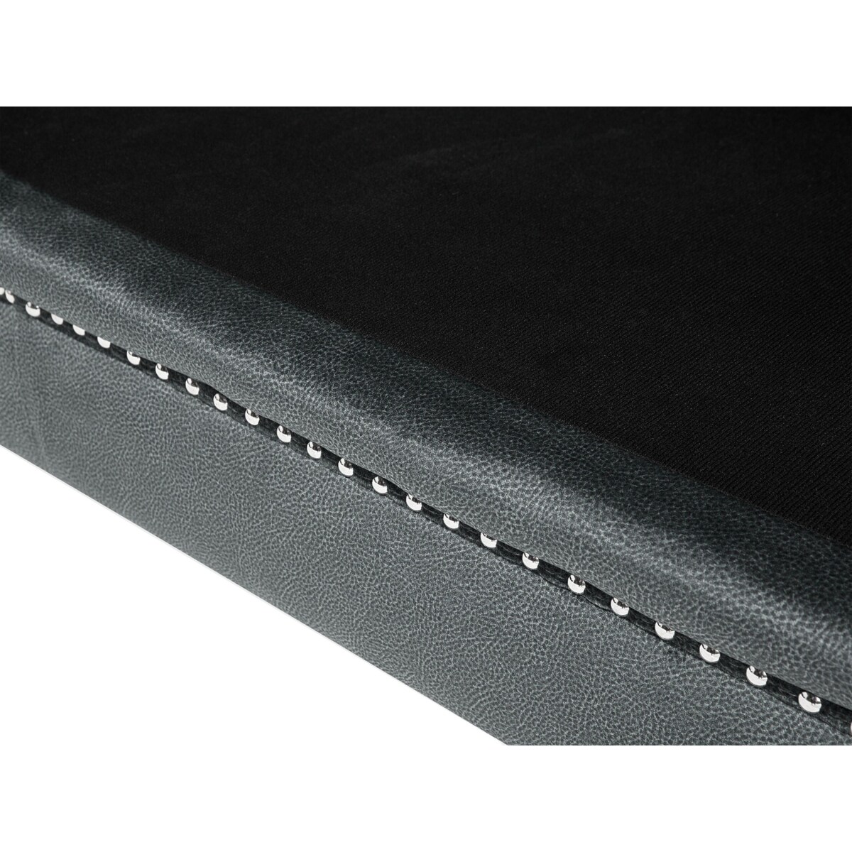 Sofa 2-osobowa welurowa szara GAULA