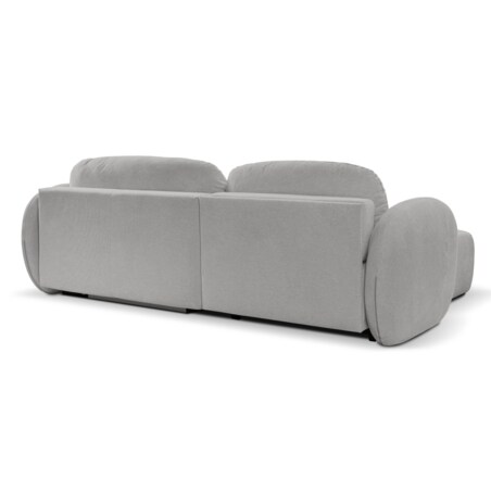 Nowoczesny narożnik rozkładany OLIVIO lewy - jasnoszary