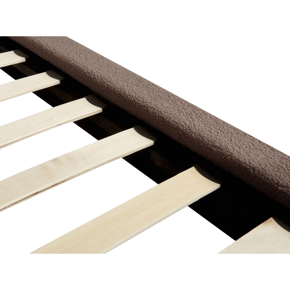 Łóżko Boucle MELLE 180 x 200 cm Brązowy