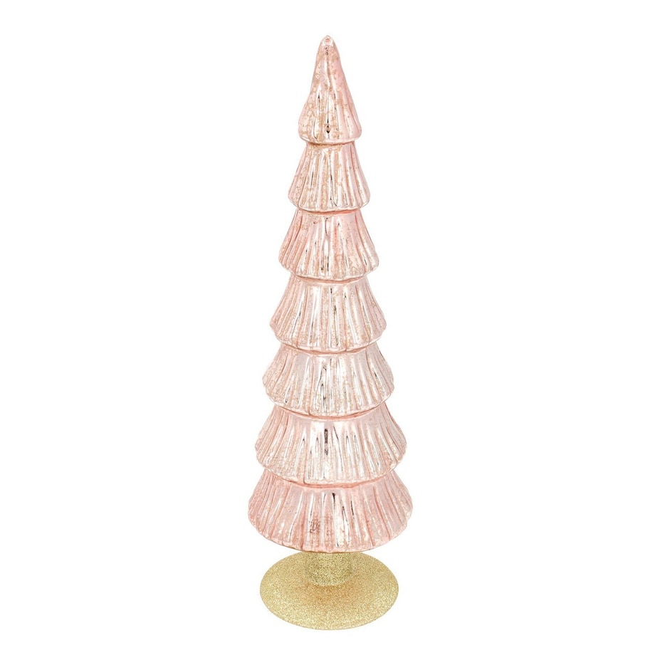 Dekoracja Pink Christmas Tree 36cm boże narodzenie, święta, świąteczne, różowy-złoty, 10 x 36 cm