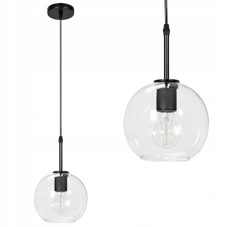 Lampa Wisząca Szklana Kula Nowoczesna Szkło