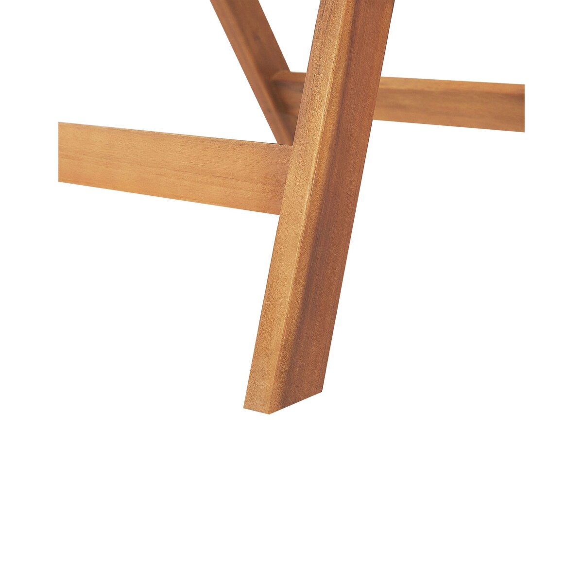 Zestaw 6 krzeseł ogrodowych z poduszkami JAVA Drewno akacjowe Niebieski