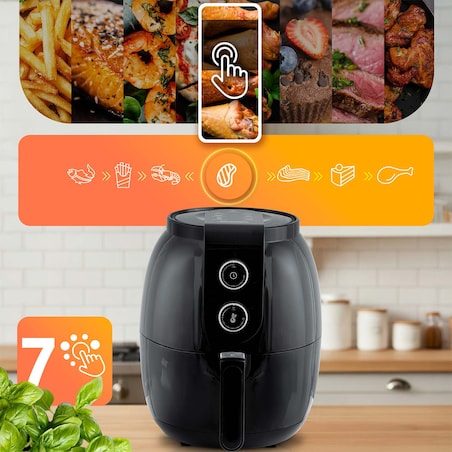Frytkownica beztłuszczowa AIR FRYER mocna 3.6l Berdsen