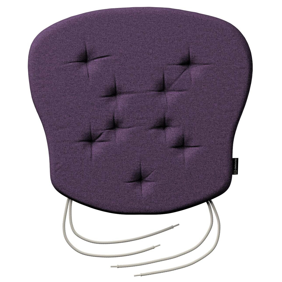 Poduszka na krzesło Filip, fioletowy, 41 x 38 x 3,5 cm, Etna