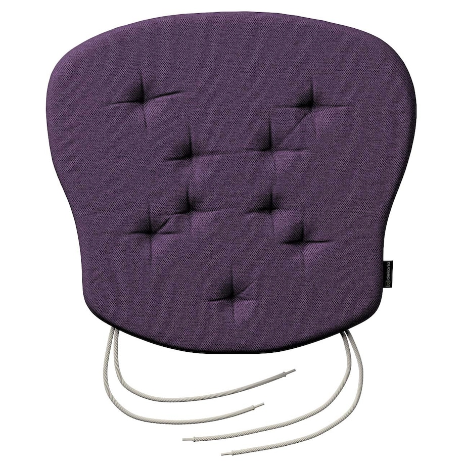 Poduszka na krzesło Filip, fioletowy, 41 x 38 x 3,5 cm, Etna