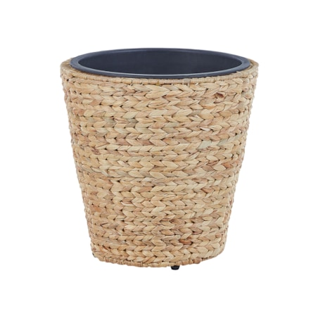 Zestaw 3 doniczek z hiacyntu wodnego naturalny PLAKA