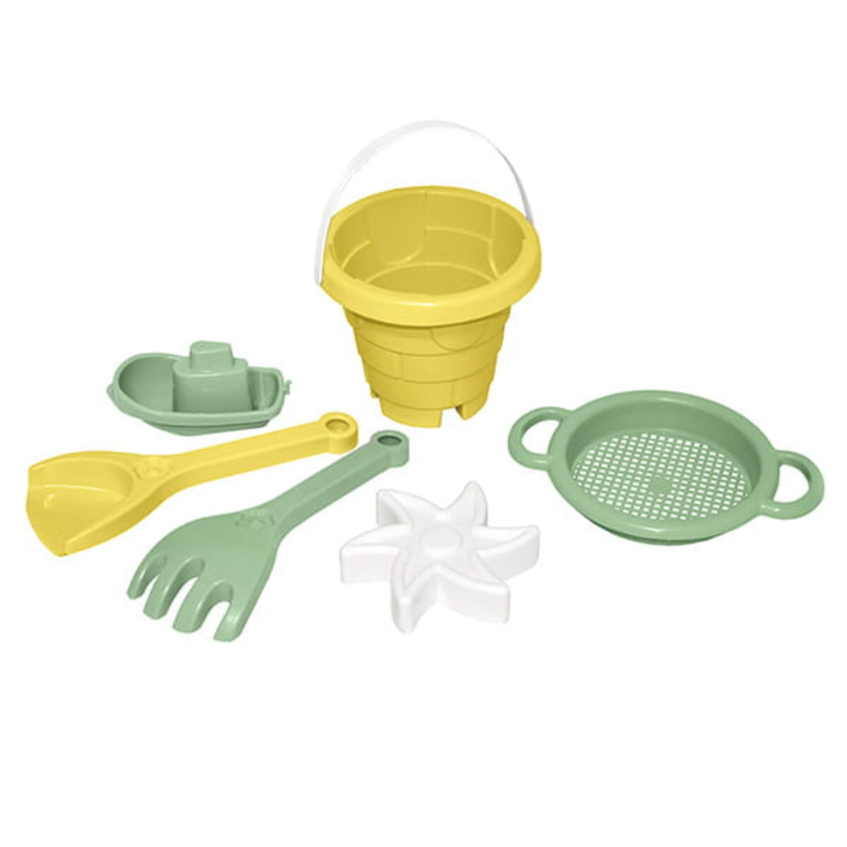 Słoneczny Poranek Zamek zestaw do piasku 6 el.