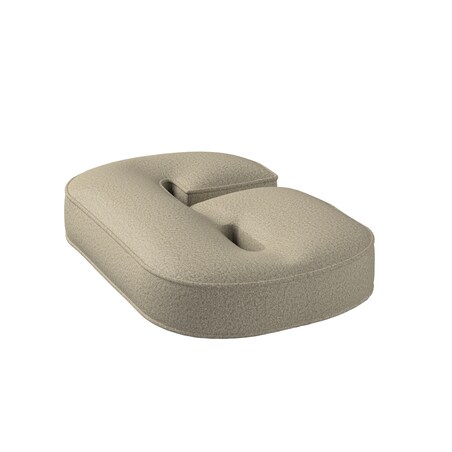 Poduszka Cyferka 9, jasny beż, 25 x 40 cm, Boucle