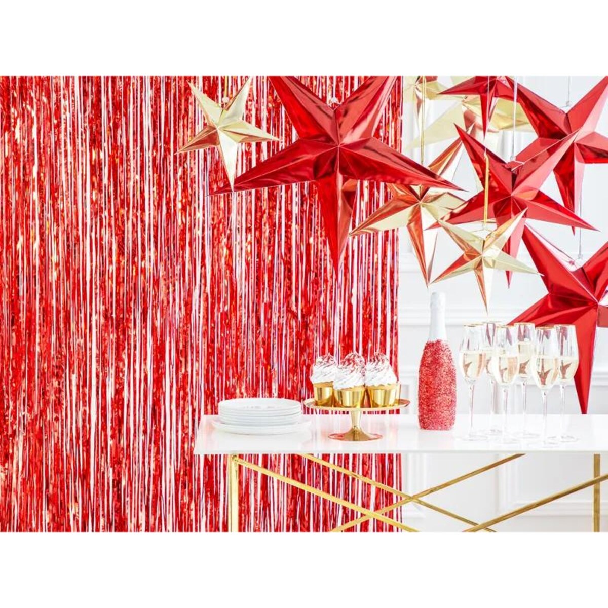 Gwiazda papierowa, 70cm, czerwony