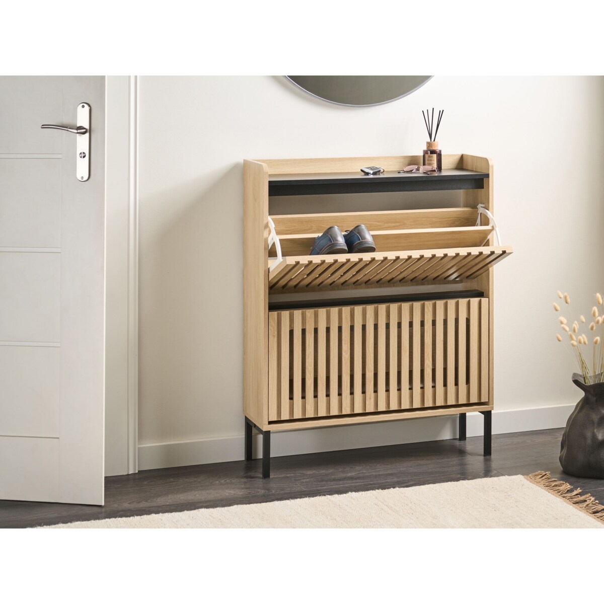 Szafka na buty GYMPIE Jasnobrązowy