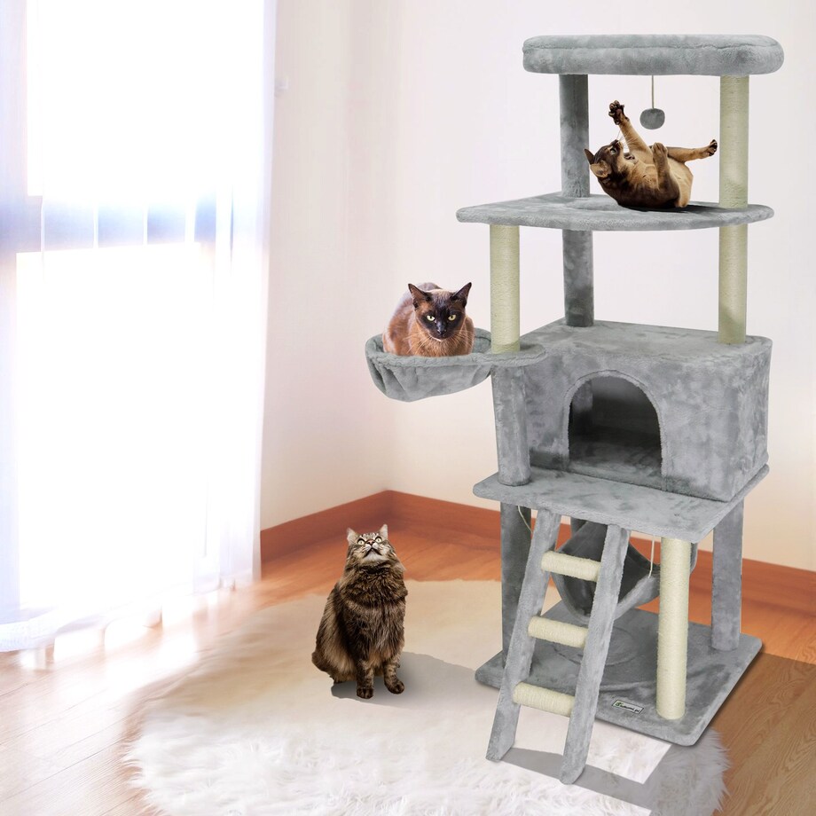 DRAPAK DLA KOTÓW SZARY XXL P70381