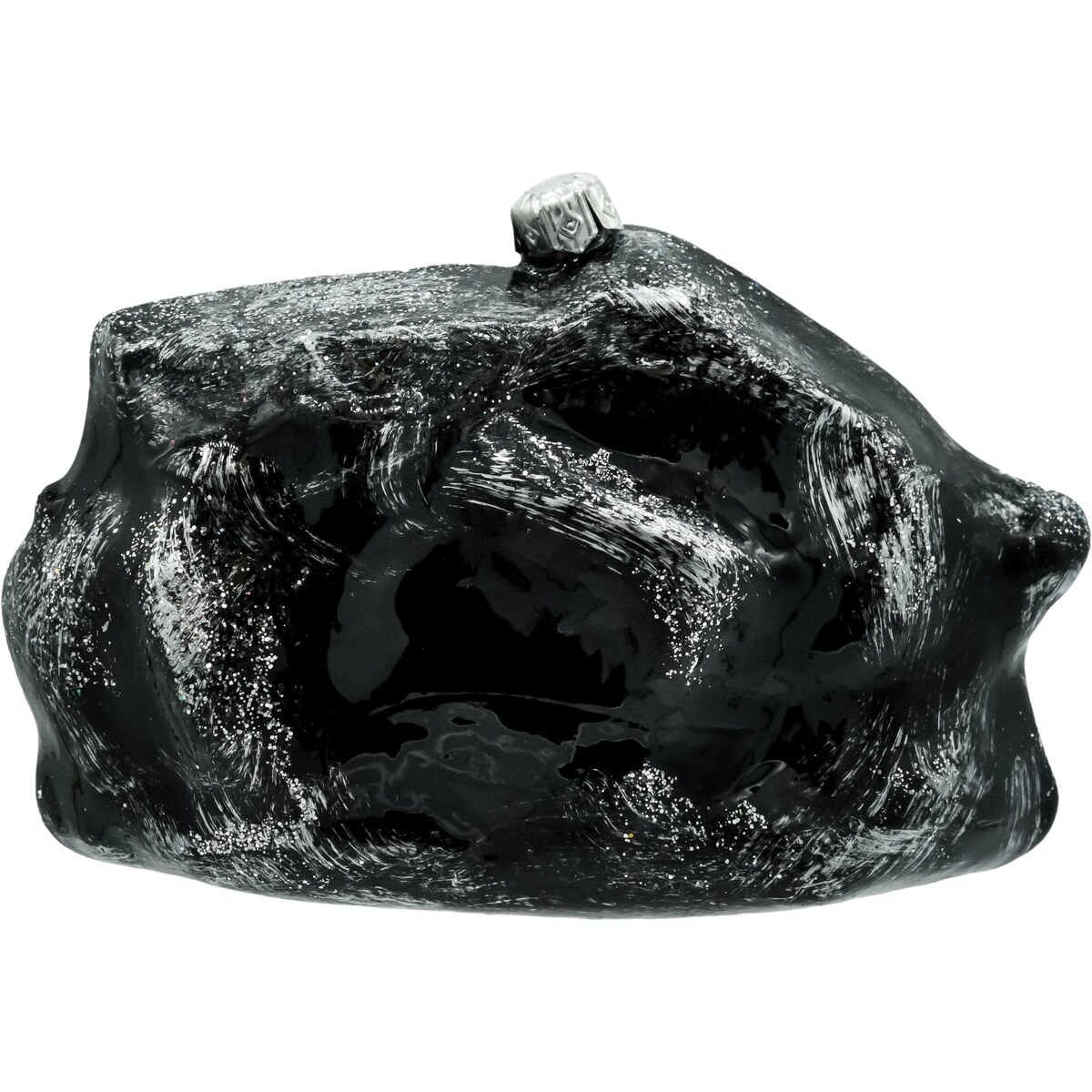 Bombka choinkowa: Bryła węgla z wózkiem - Szczęść Boże