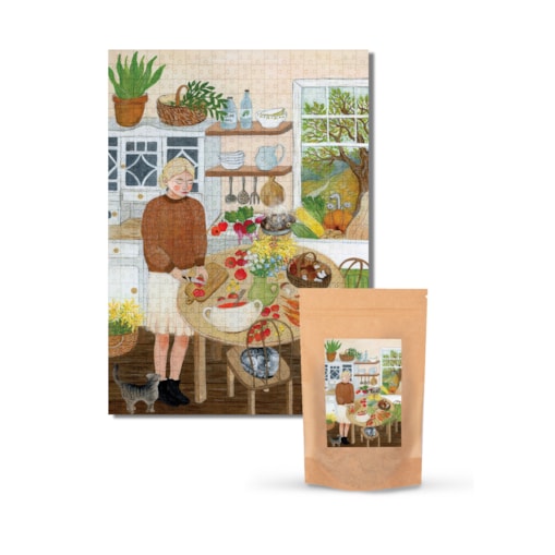 Muno Puzzle "Domowe Przetwory" by Asia Spettel Puzzle 500 el. w eco woreczku