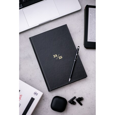 AKADEMICKI PLANNER KSIĄŻKOWY. PLANER STUDENTA. BLACK OPIUM