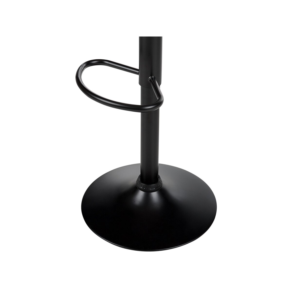 Zestaw 2 hokerów barowych regulowanych ekoskóra brązowy CONWAY II