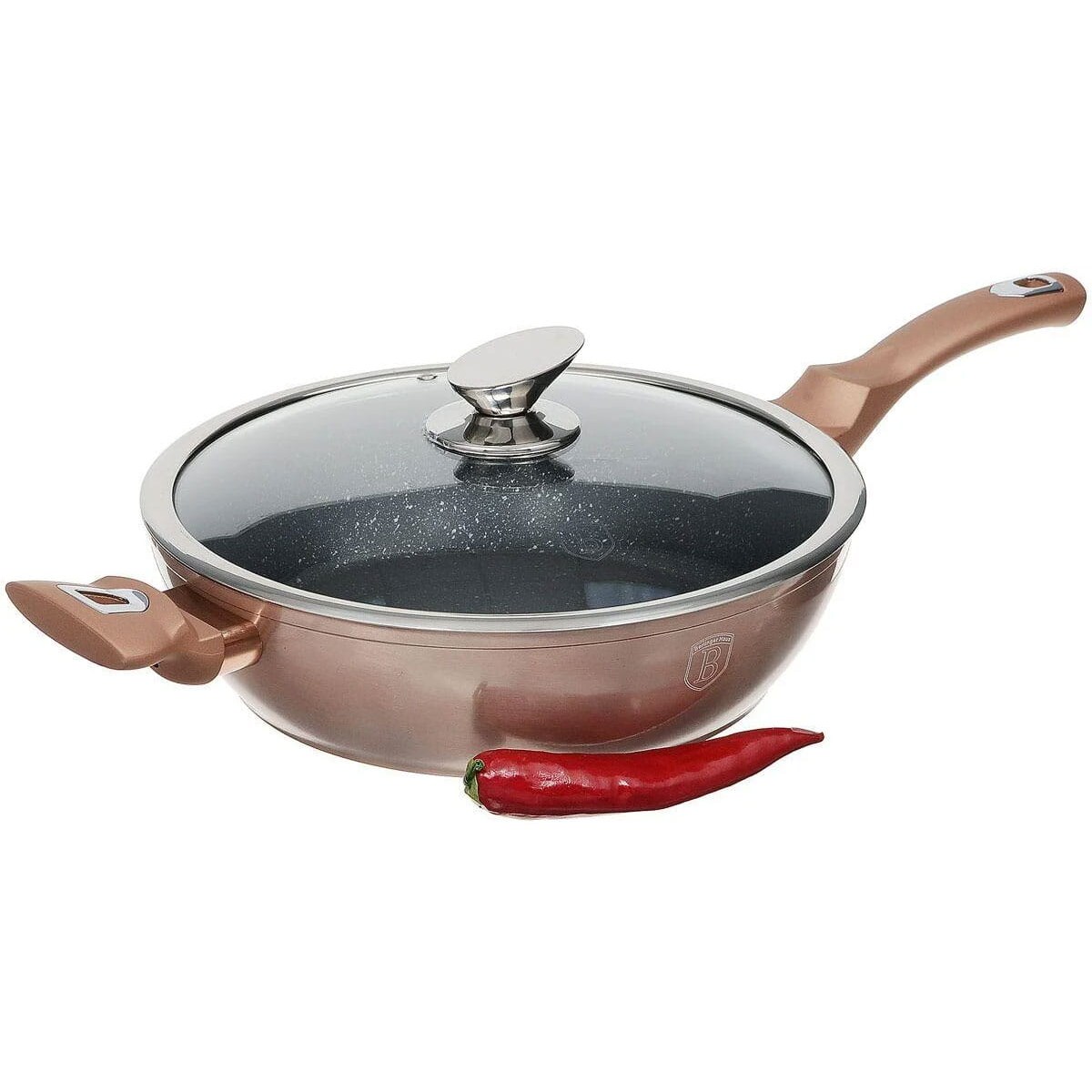 Patelnia z powłoką granitową 28cm BERLINGER HAUS Metallic Rosegold