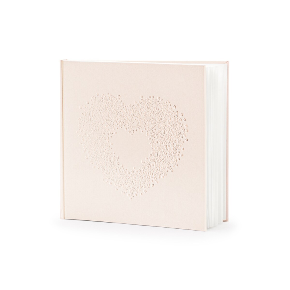 Księga Gości, jasny różowy, 20,5 x 20,5 cm, 22 kartki