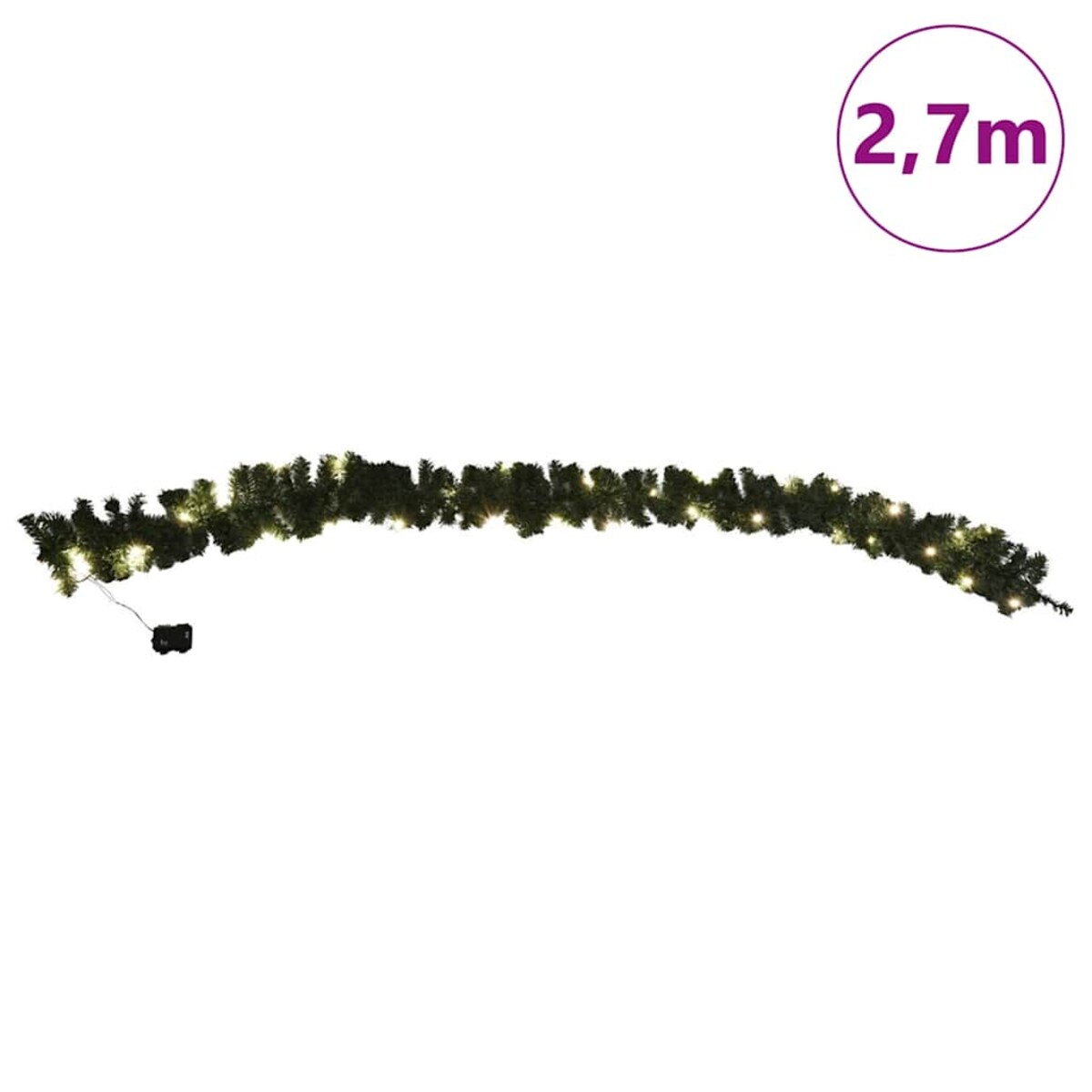 Girlanda świetlna na okno, schody, 30 LED, 270 cm, timer