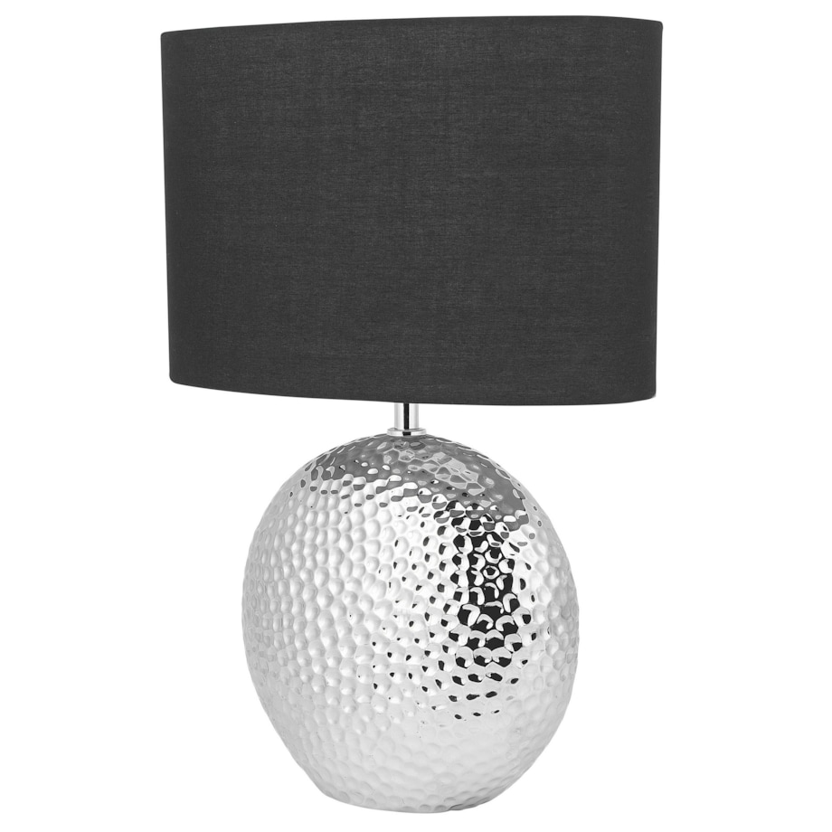 Lampka nocna ceramiczna srebrna NASVA