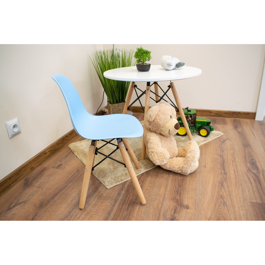 Krzesło Do Jadalni Kuchni Salonu Zubi - Niebieskie X 4