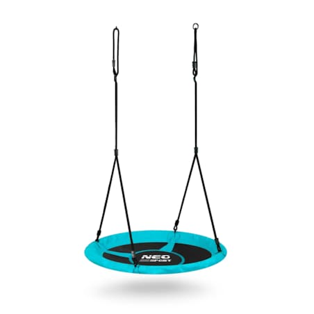 Huśtawka ogrodowa bocianie gniazdo 105 cm Neo-Sport Swingo turkusowa