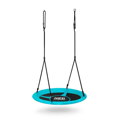Huśtawka ogrodowa bocianie gniazdo 105 cm Neo-Sport Swingo turkusowa