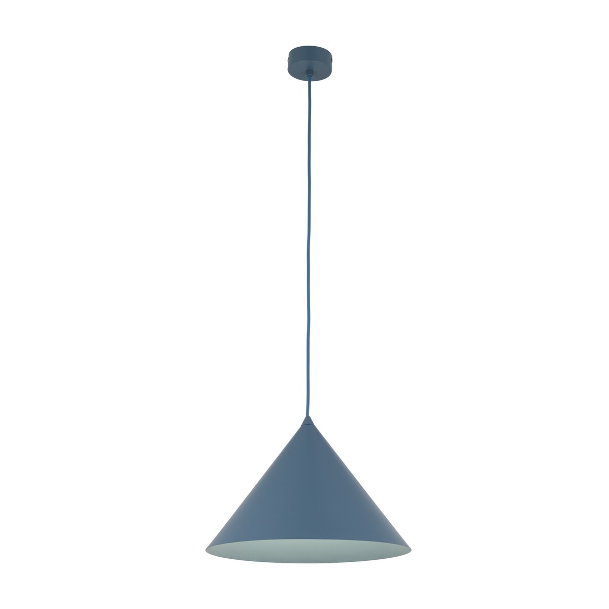 Lampa wisząca TK Lighting CONO L NAVY granatowa E27 regulowana wysokość 160 cm do salonu i jadalni